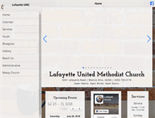 Tablet Screenshot of lafayetteumc.net